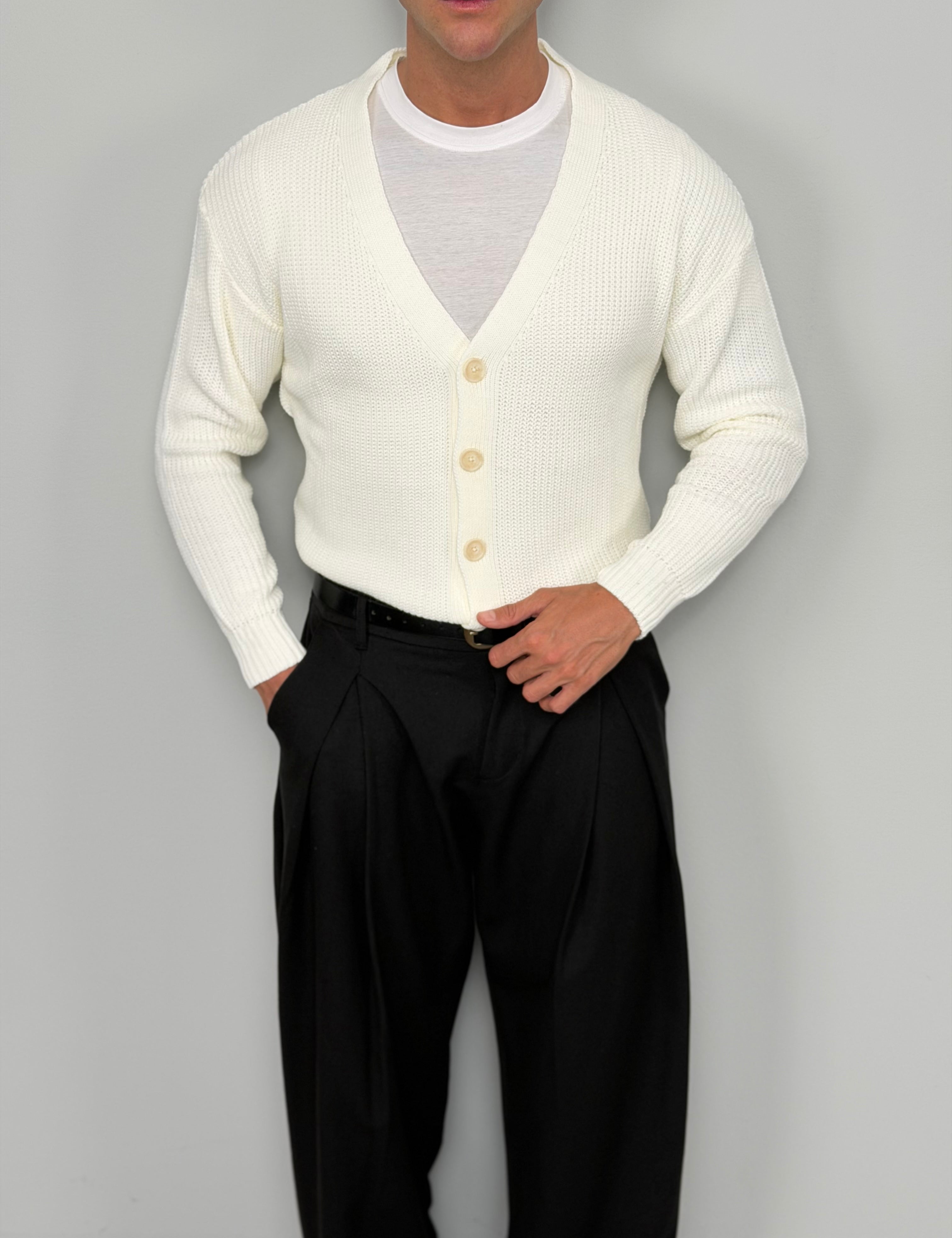 CARDIGAN BASIC IN FILO