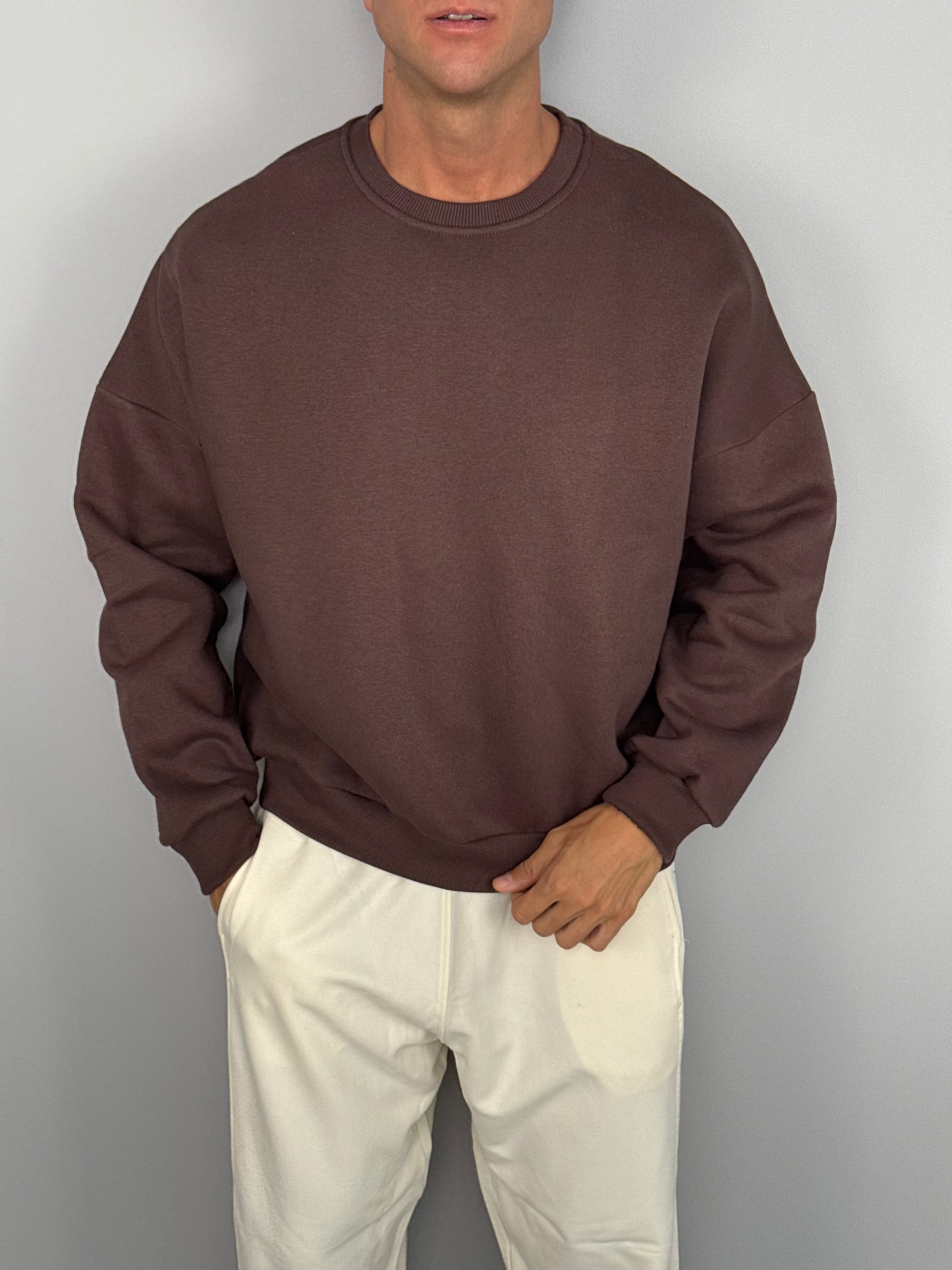 FELPA GIROCOLLO BOXY FIT FELPATA