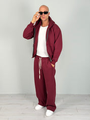 TUTA ZIP BOXY FIT FELPATA