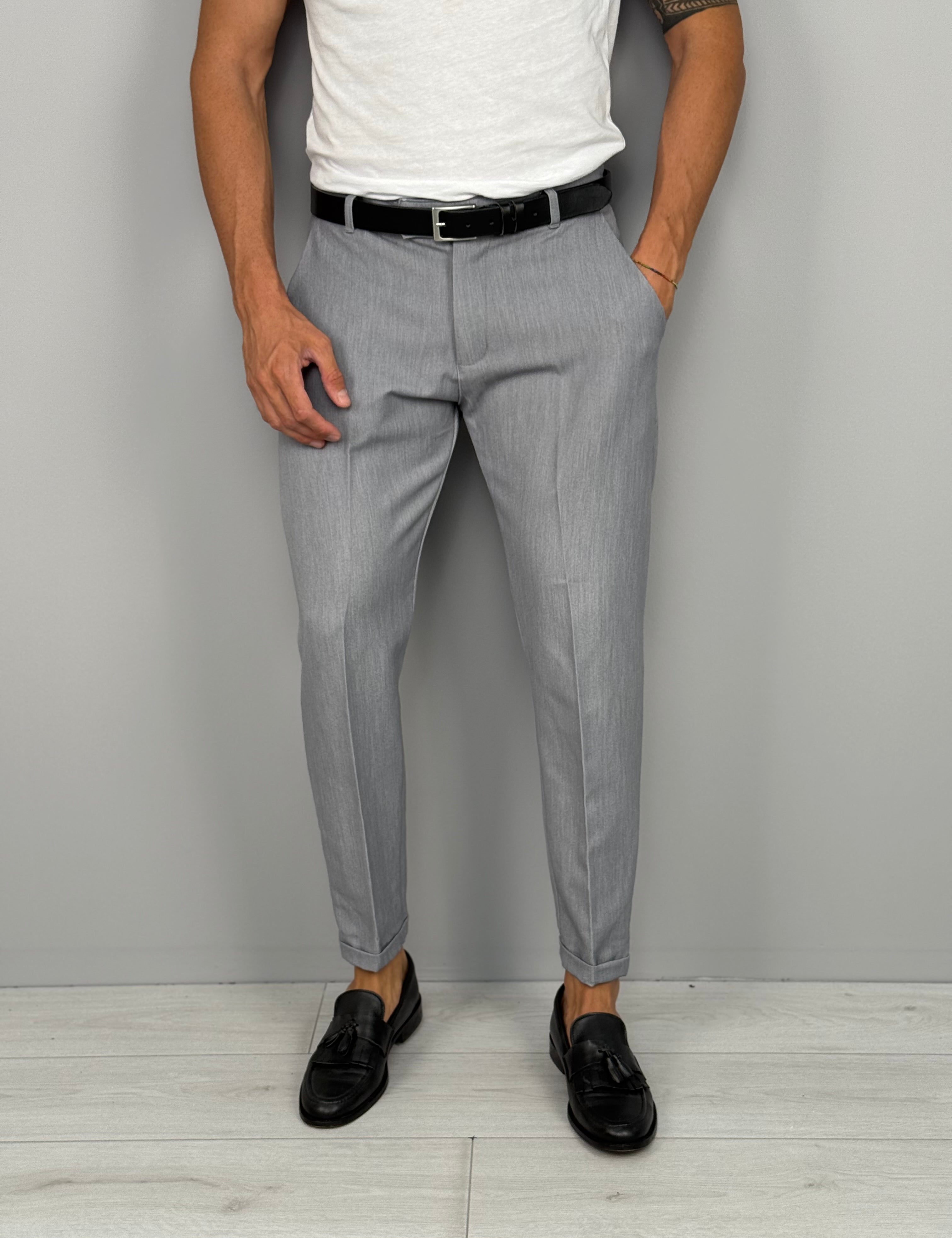 PANTALONE MOD CAPRI RISVOLTINO