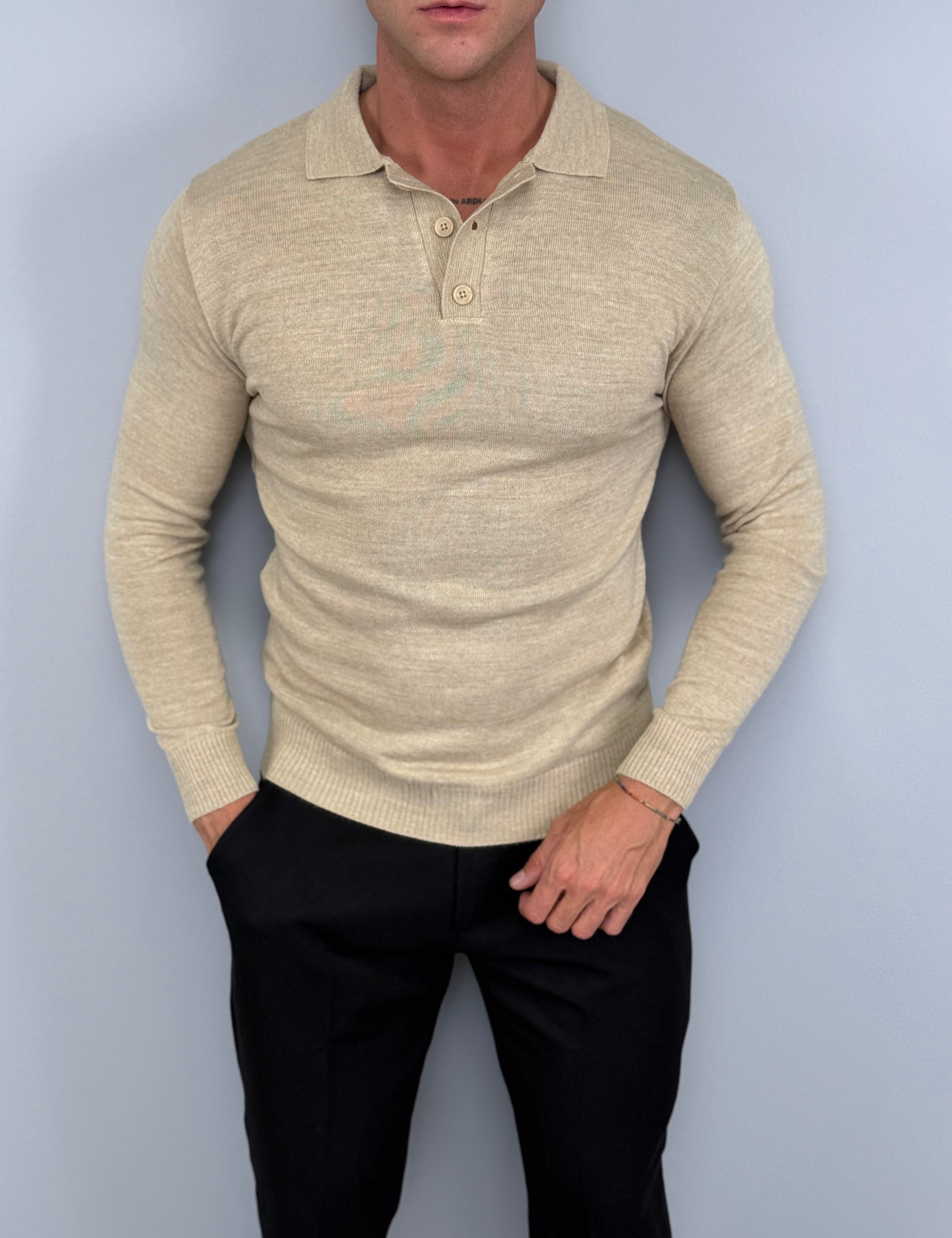 POLO LANA MANICA LUNGA