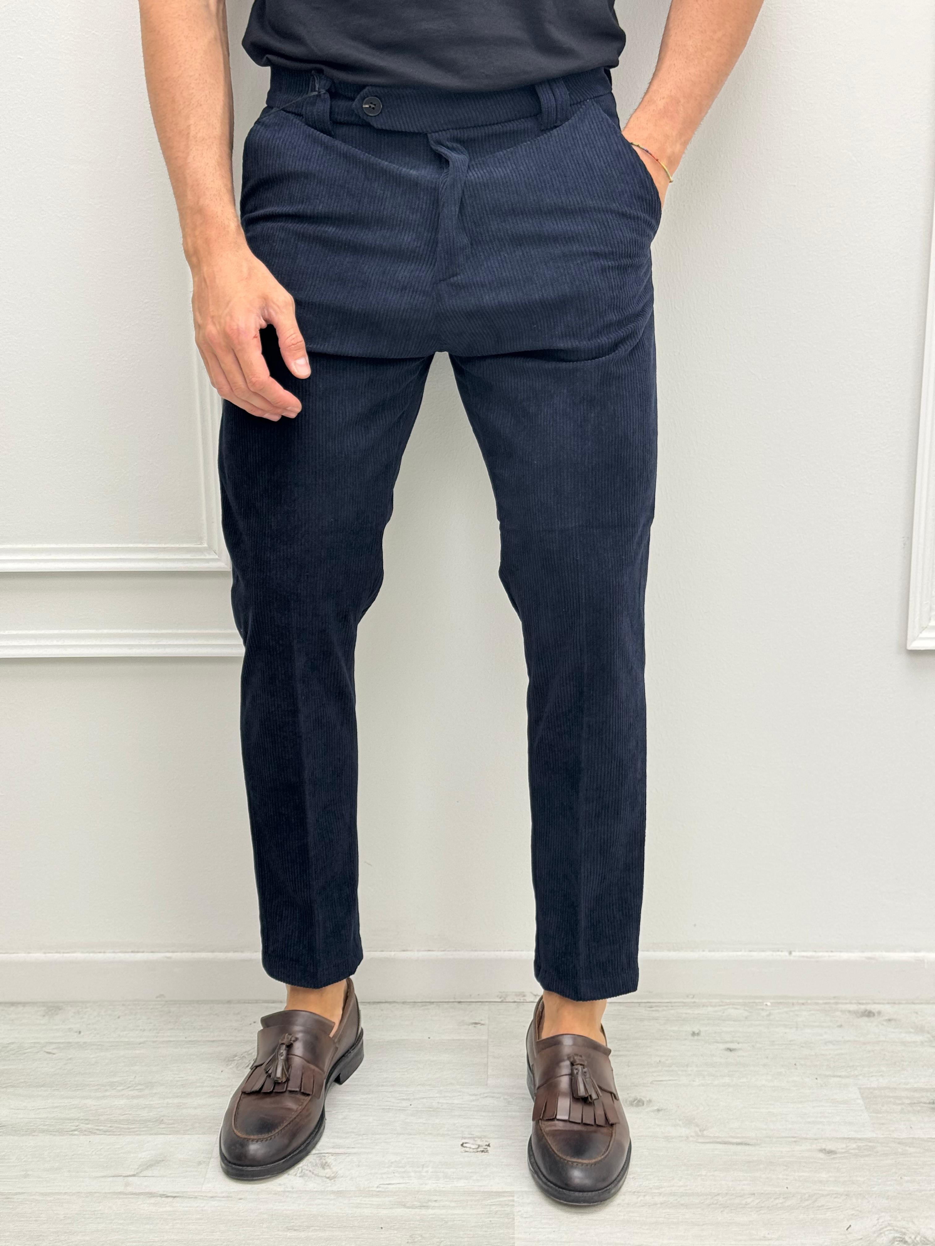 PANTALONE VELLUTO TASCHE DIETRO