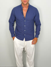CAMICIA LINO FIAMMATO