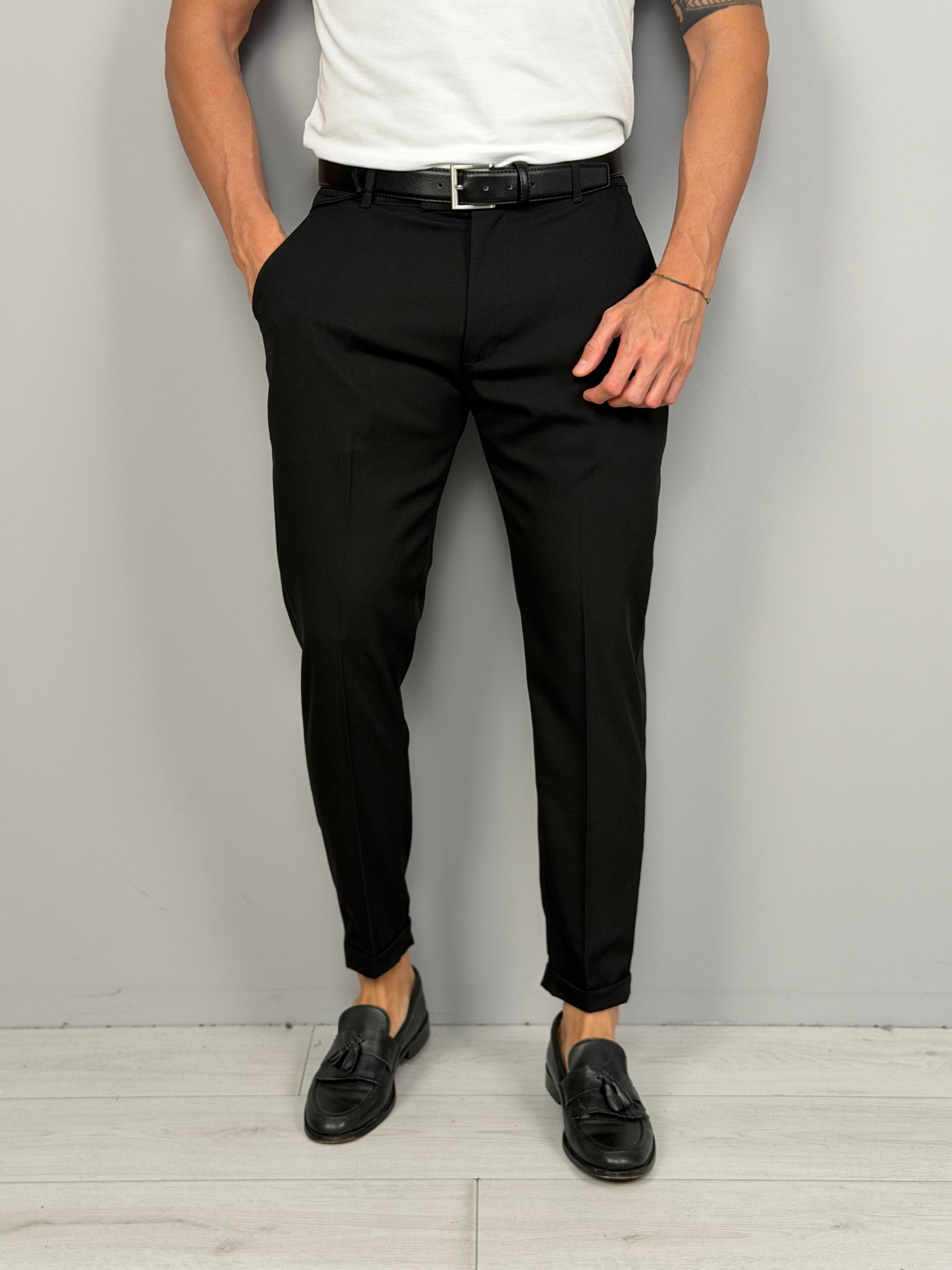 PANTALONE MOD CAPRI RISVOLTINO