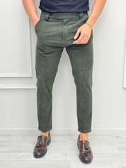 PANTALONE VELLUTO TASCHE DIETRO