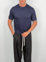 CROP T-SHIRT IN SEA ISLAND COTTON