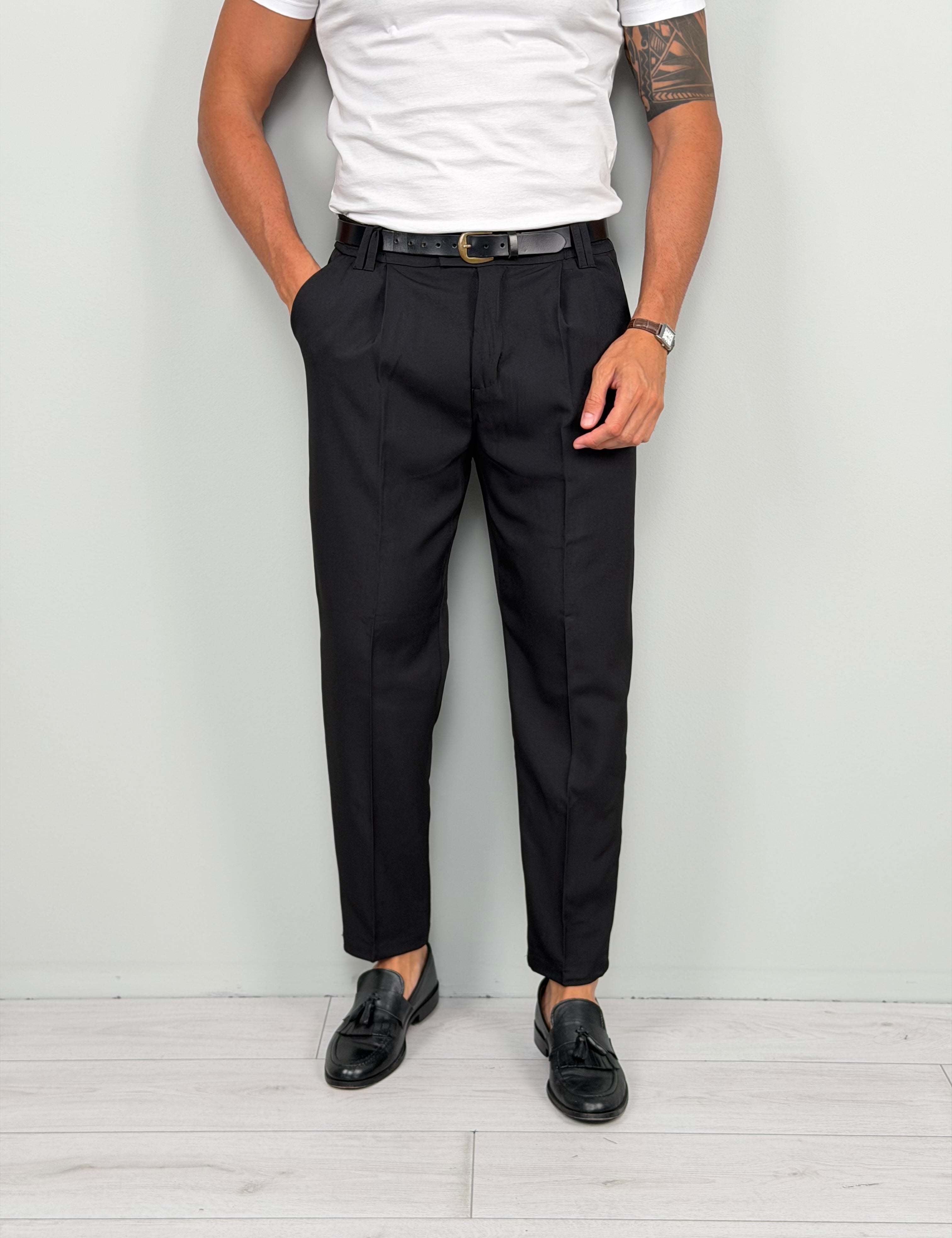 PANTALONE NORI MOD CAPRI - TASCA POSTERIORE