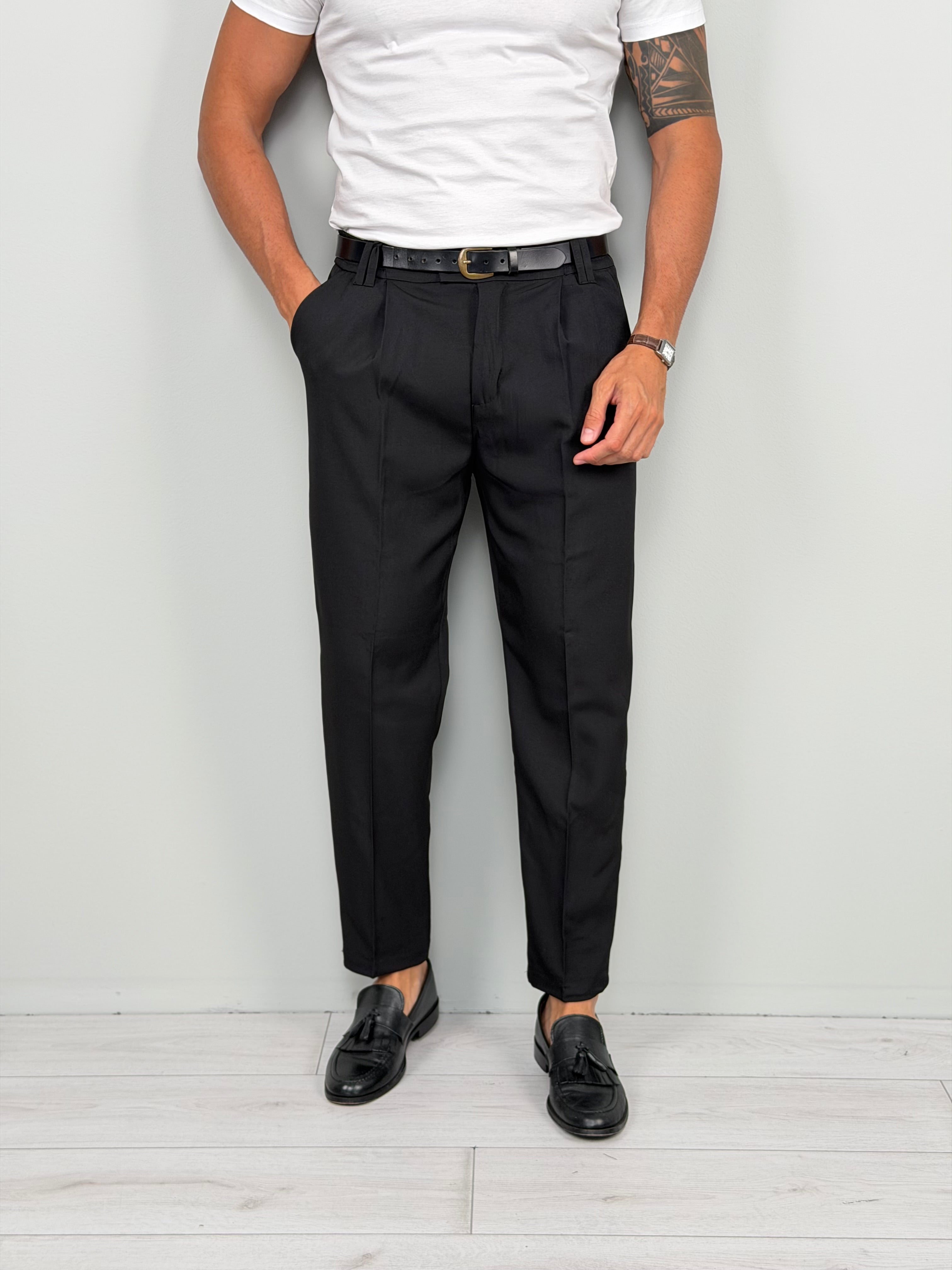 PANTALONE NORI MOD CAPRI - TASCA POSTERIORE