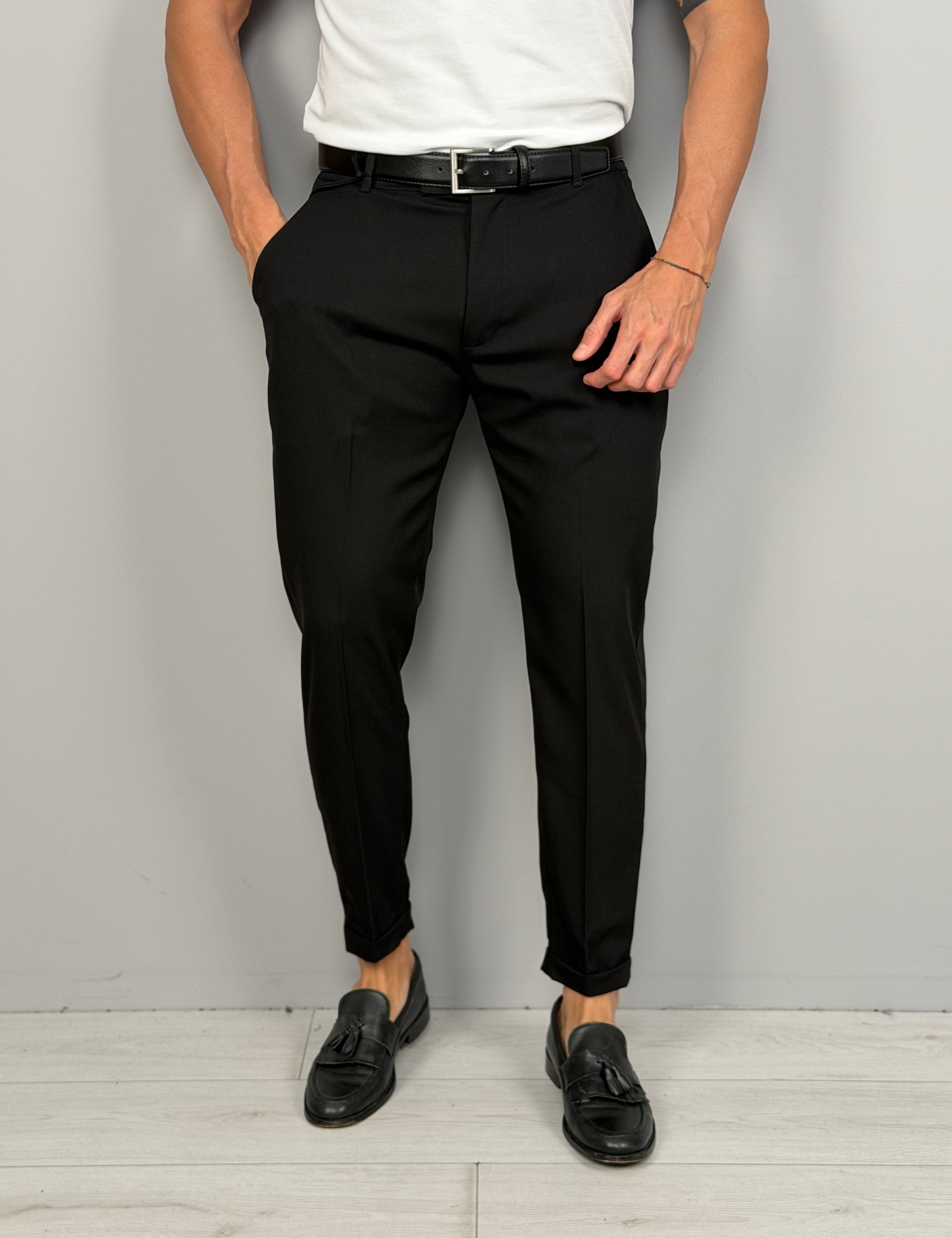 PANTALONE MOD CAPRI BUTTON - TASCHE DIETRO