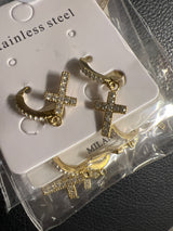 Pendientes Cross Icon