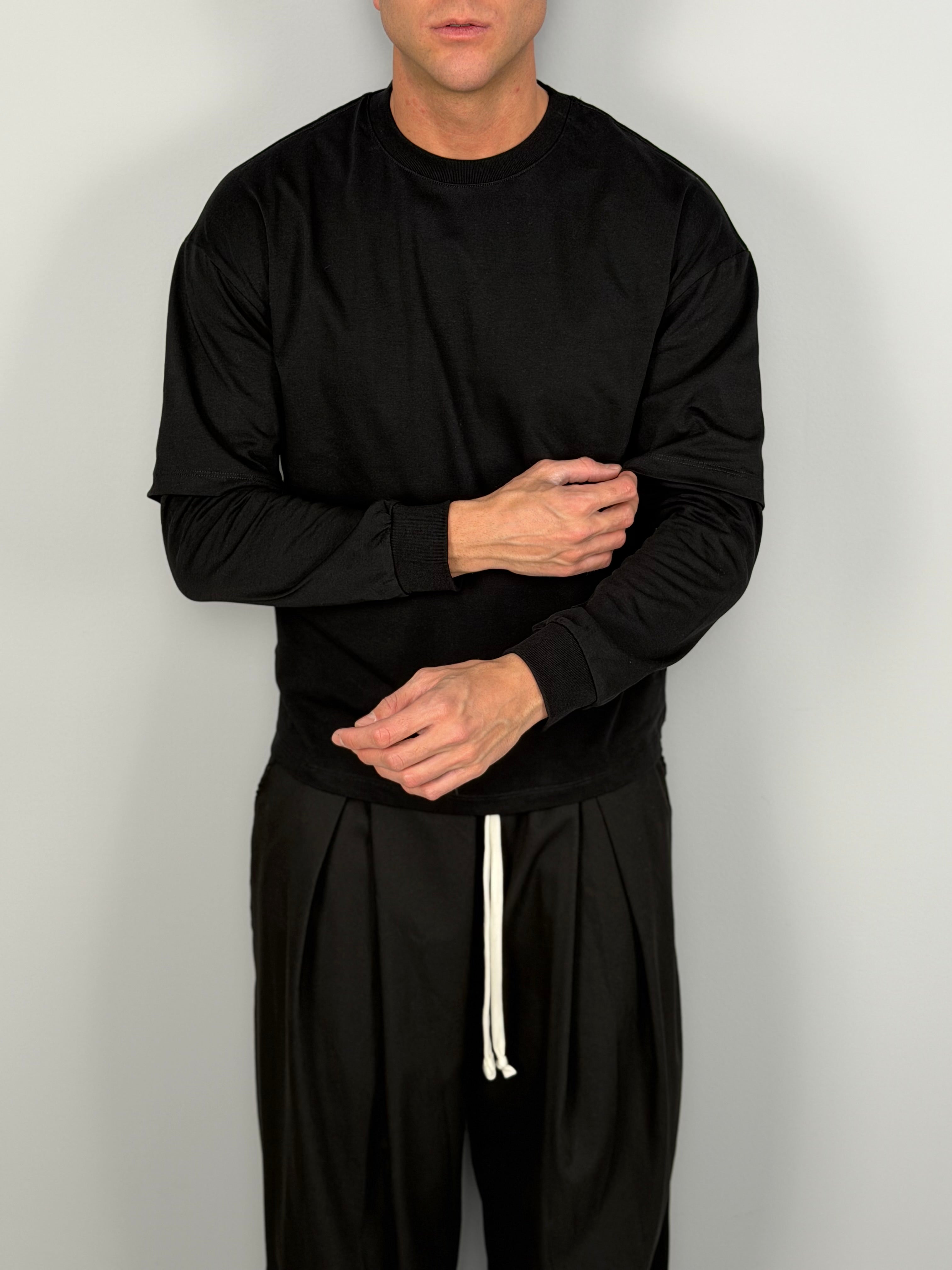 T-SHIRT À MANCHES DOUBLE