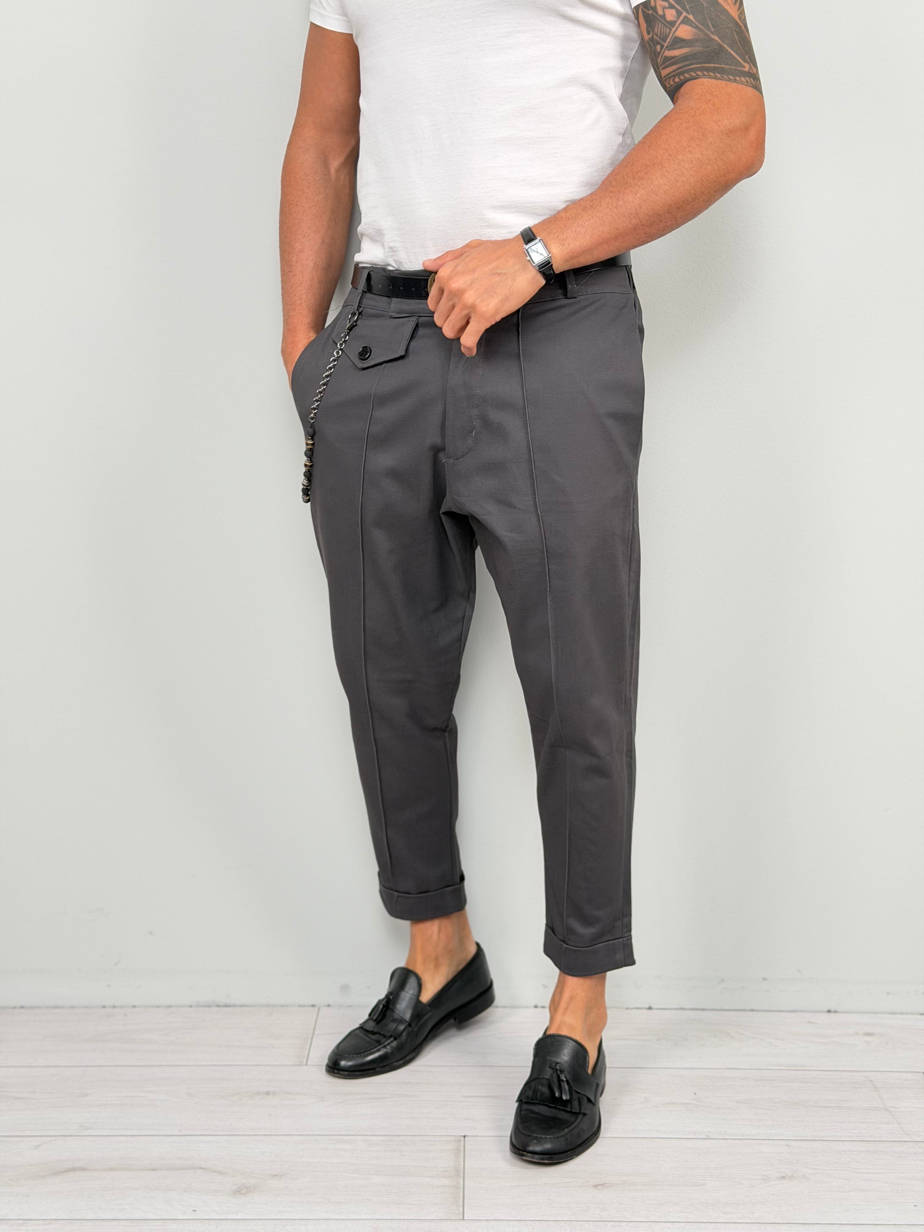 POWER COTTON TROUSERS - BACK POCKETS