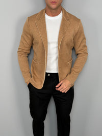 Blazer Riviera - KAMEL / S/44 / 70% Polyester 27% Viskose 3% Elasthan