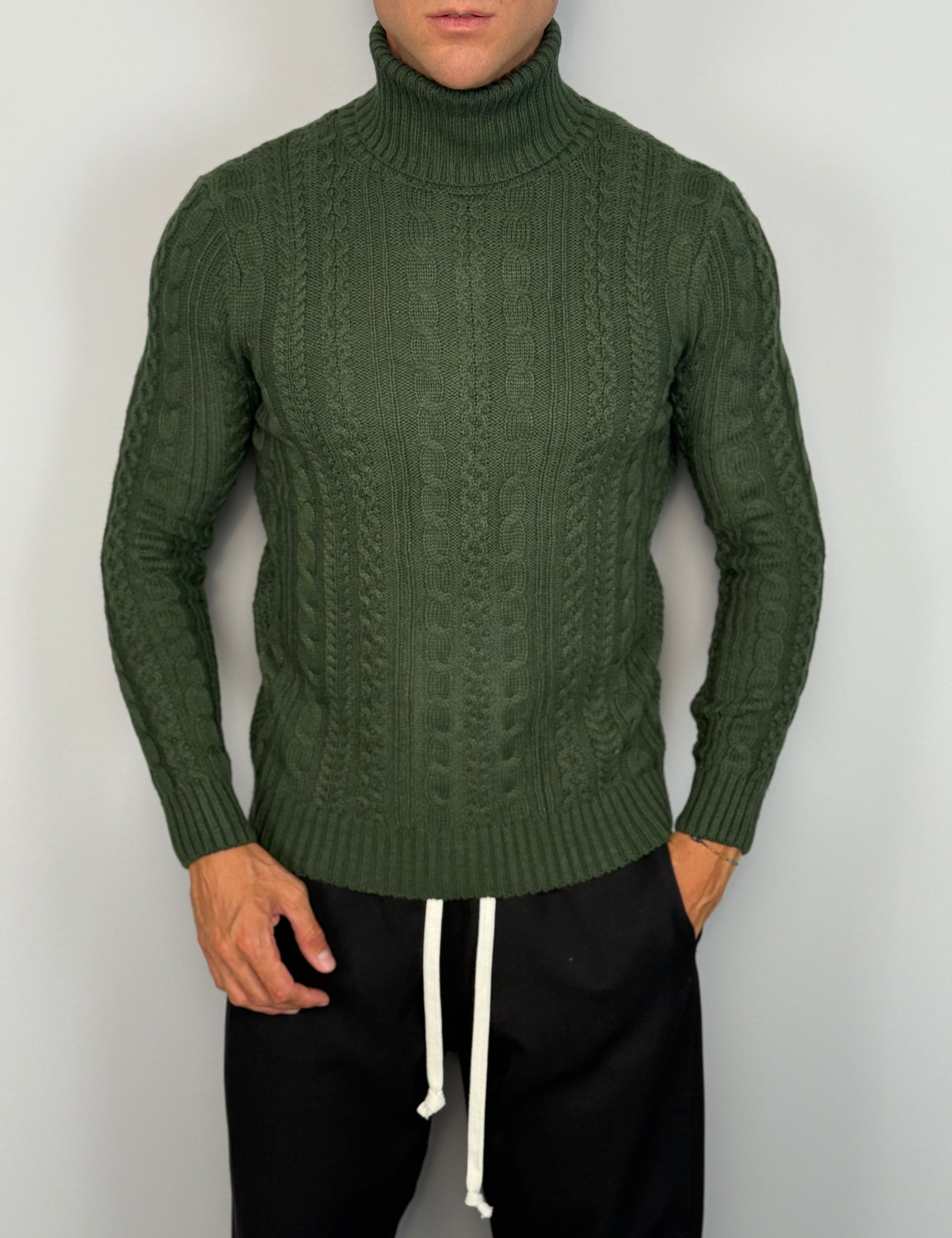 MAGLIONE DOLCEVITA TRECCIA