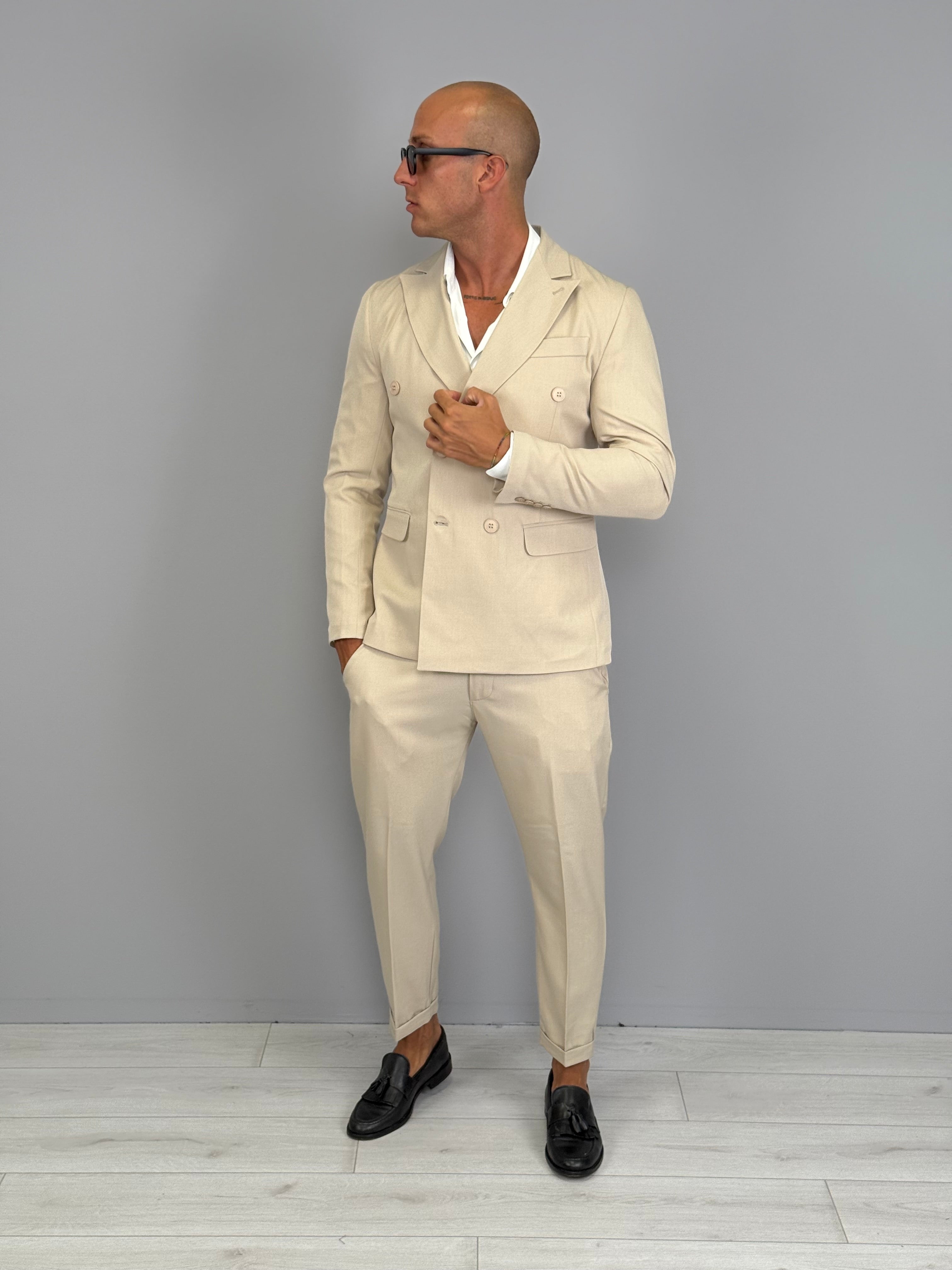 ABITO DOPPIOPETTO FIAMMATO