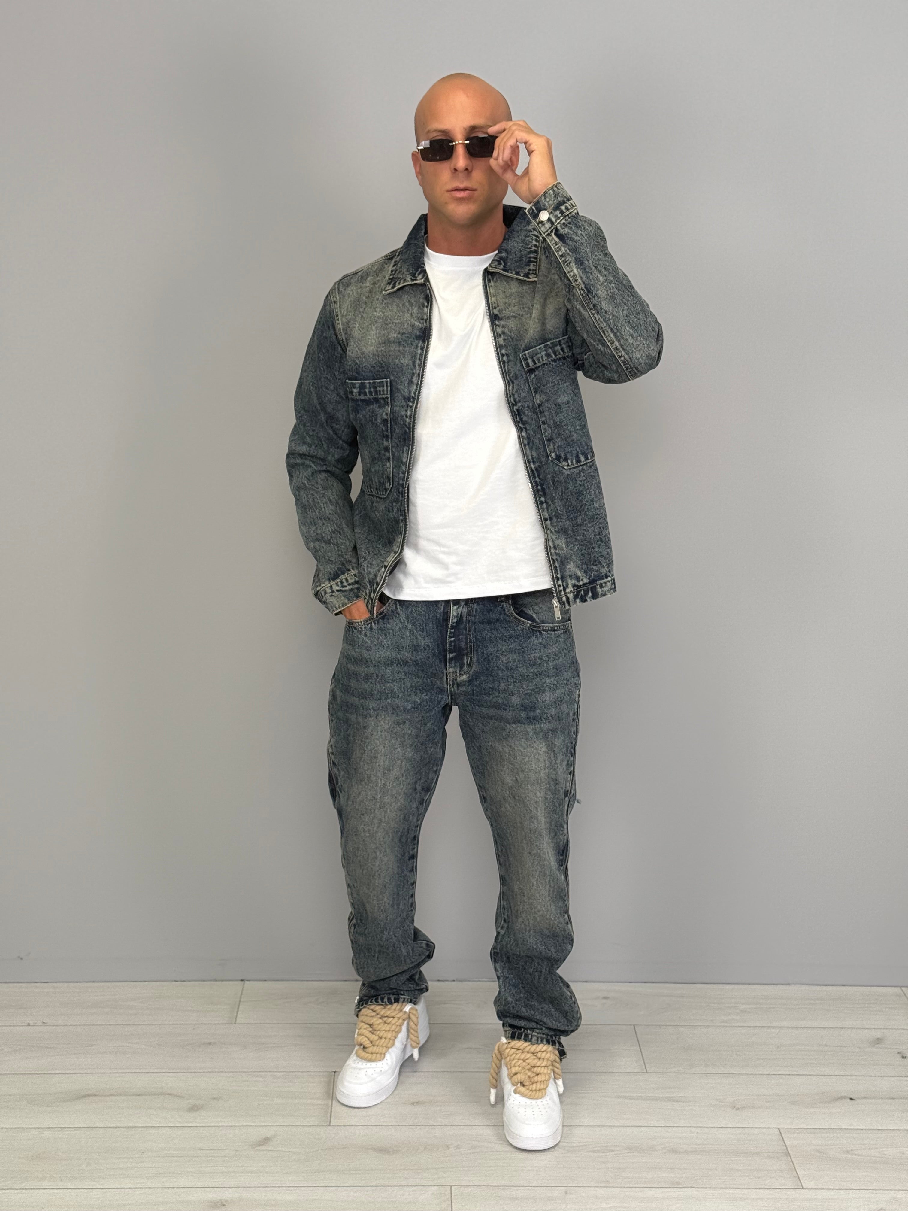 COORDINATO JEANS AMPIO SMOKE