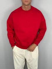 FELPA GIROCOLLO BOXY FIT FELPATA