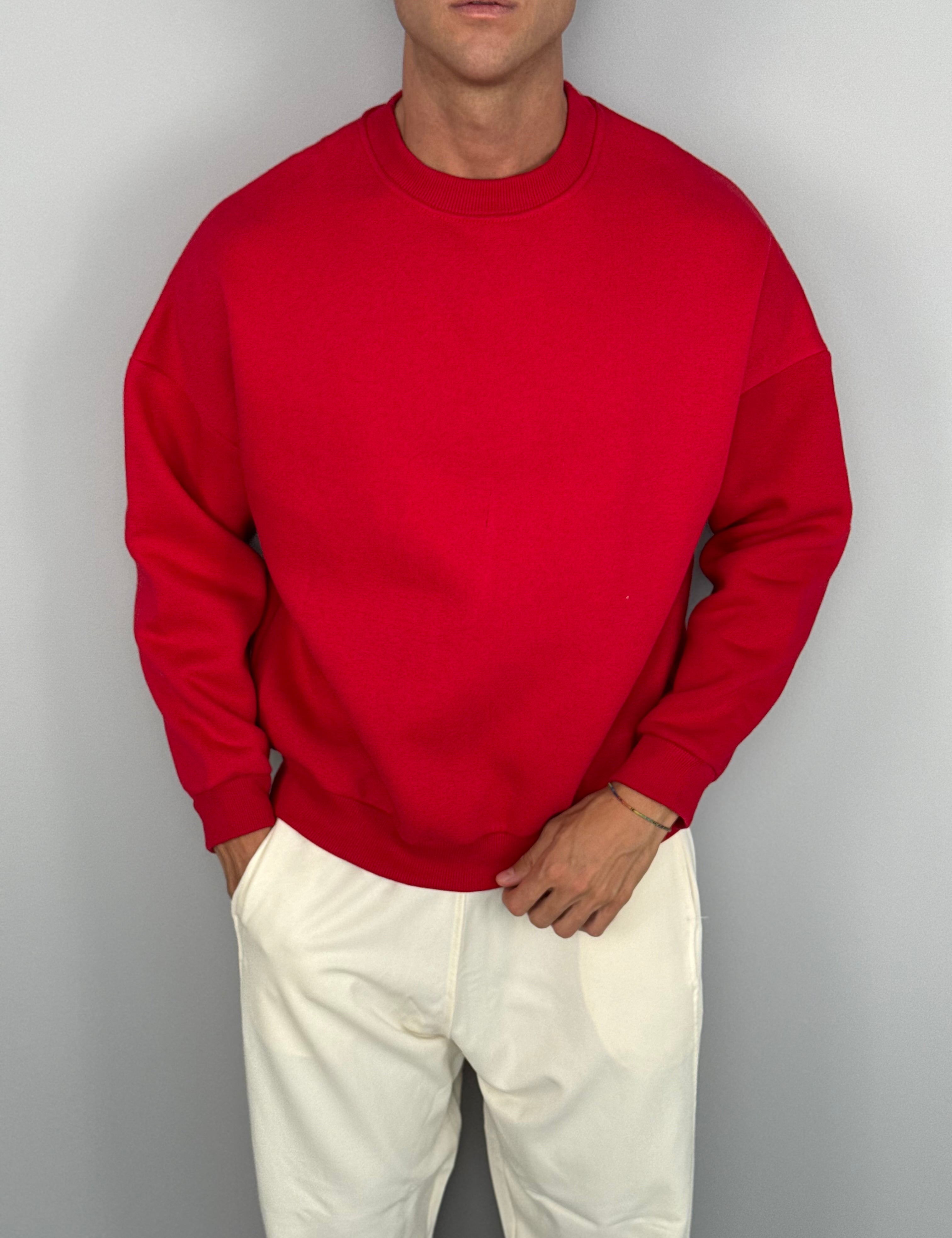 FELPA GIROCOLLO BOXY FIT FELPATA