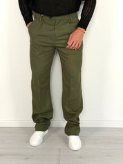 PANTALONE LINO BUTTON AMPIO