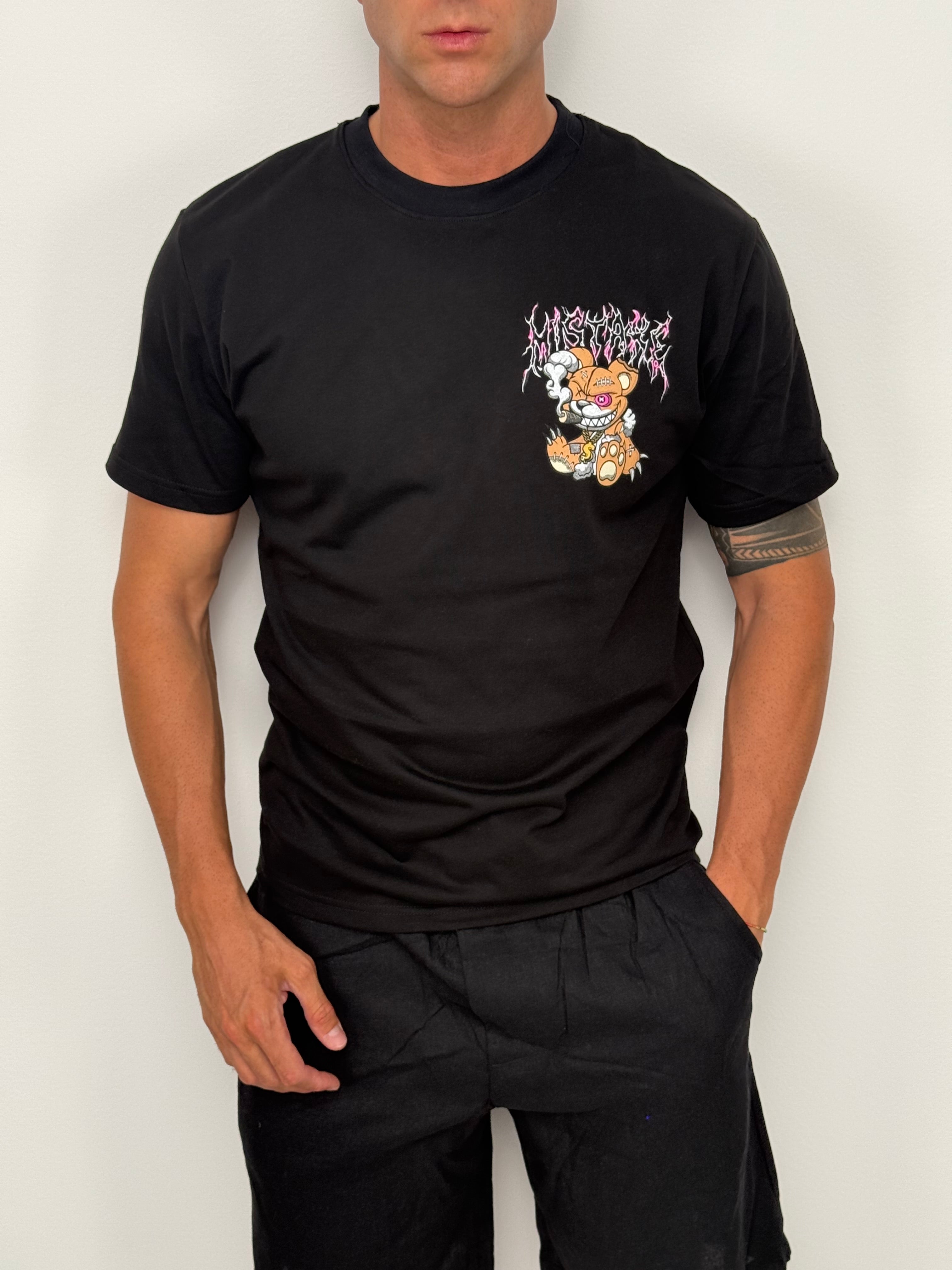 T-SHIRT BAD TEDDY - Tg. S/M/L Nera