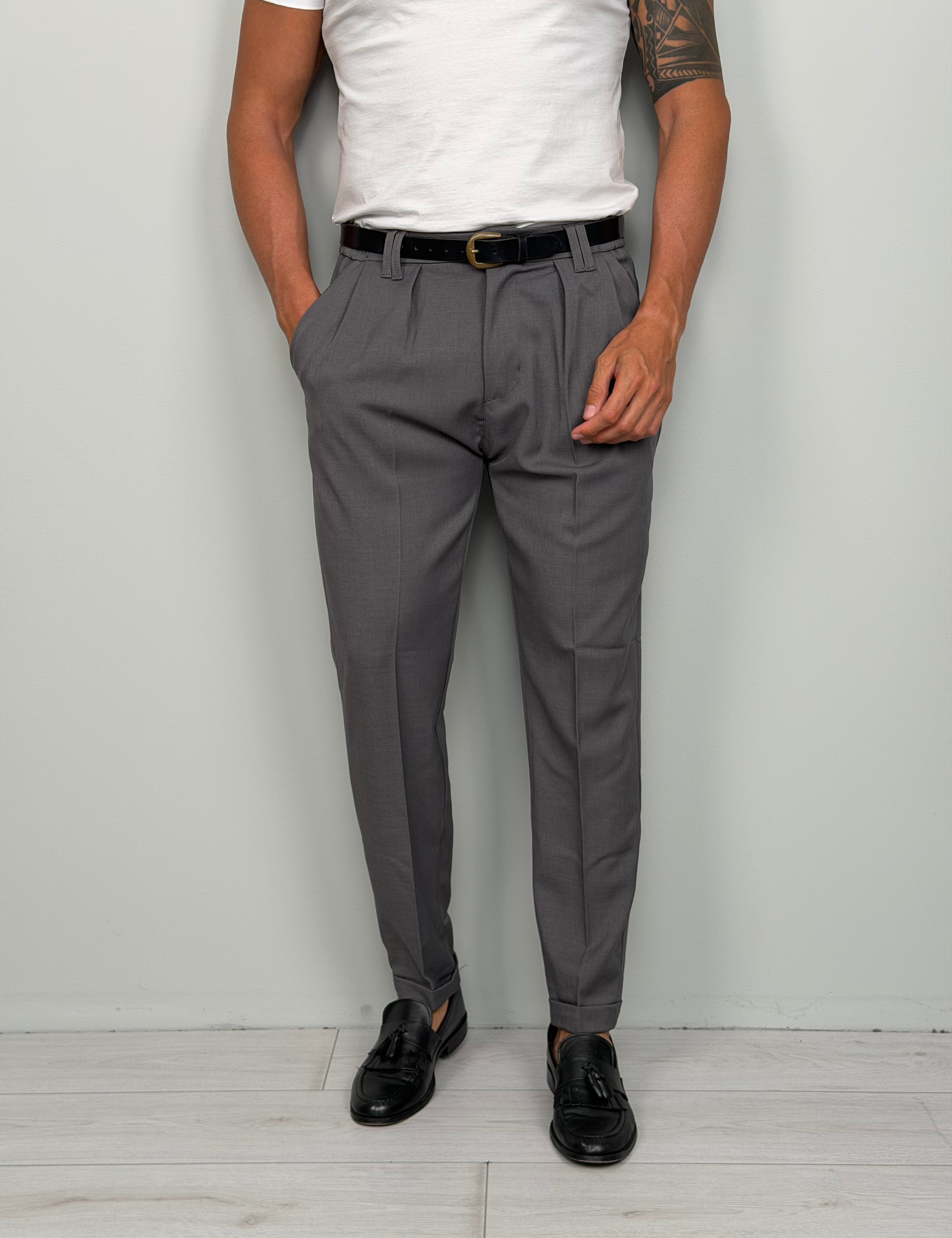 PANTALONE COMFORT MOD CAPRI - TASCHE DIETRO