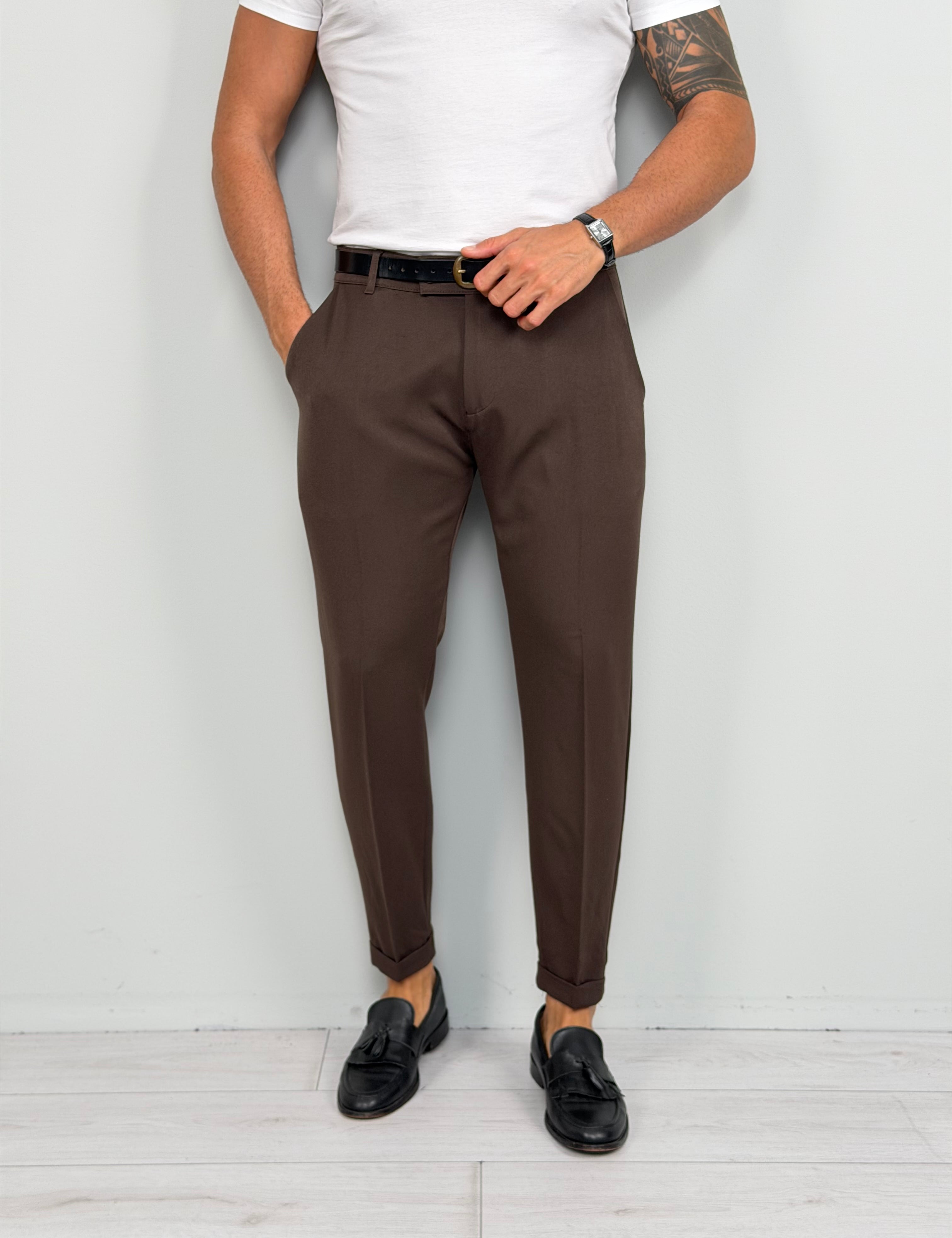 PANTALONE BUTTON MOD CAPRI - TASCHE DIETRO