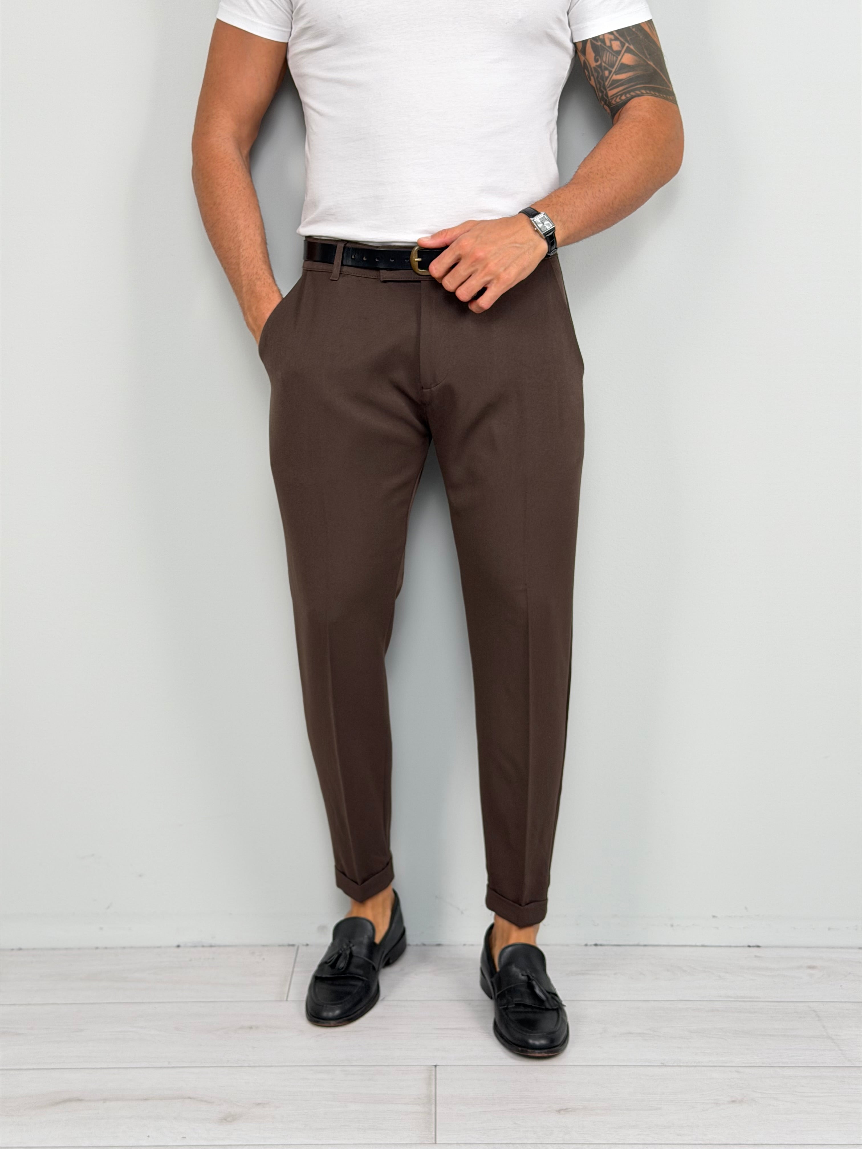 PANTALONE BUTTON MOD CAPRI - TASCHE DIETRO