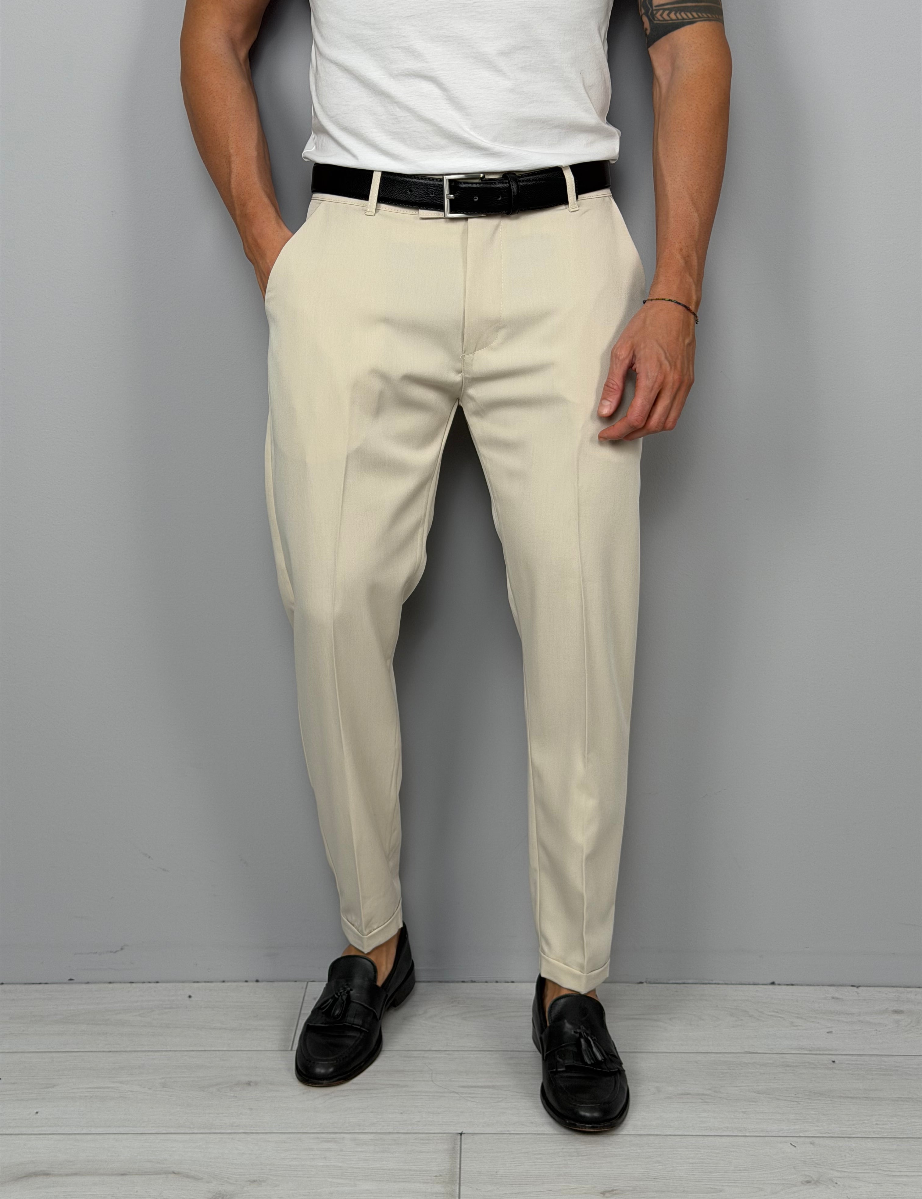 PANTALONE MOD CAPRI RISVOLTINO