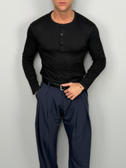 MAGLIA HENLEY COTONE