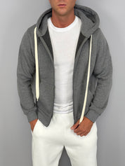 FELPA ZIP WHITELACE FELPATA