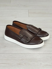 MOCASSIN CUIR DOUBLE BOUCLE