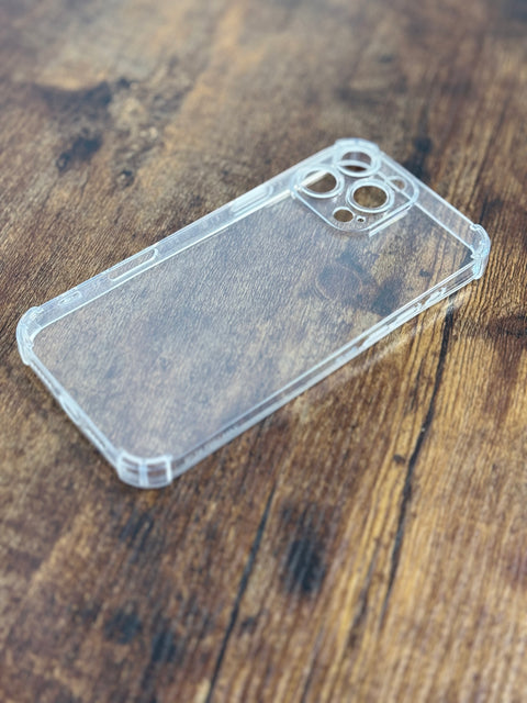 Transparente Hülle für IPHONE 16PRO/16PROMAX mit verstärkten Rändern und Kameraschutz