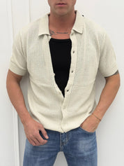 T-SHIRT CARDIGAN TRAFORATA