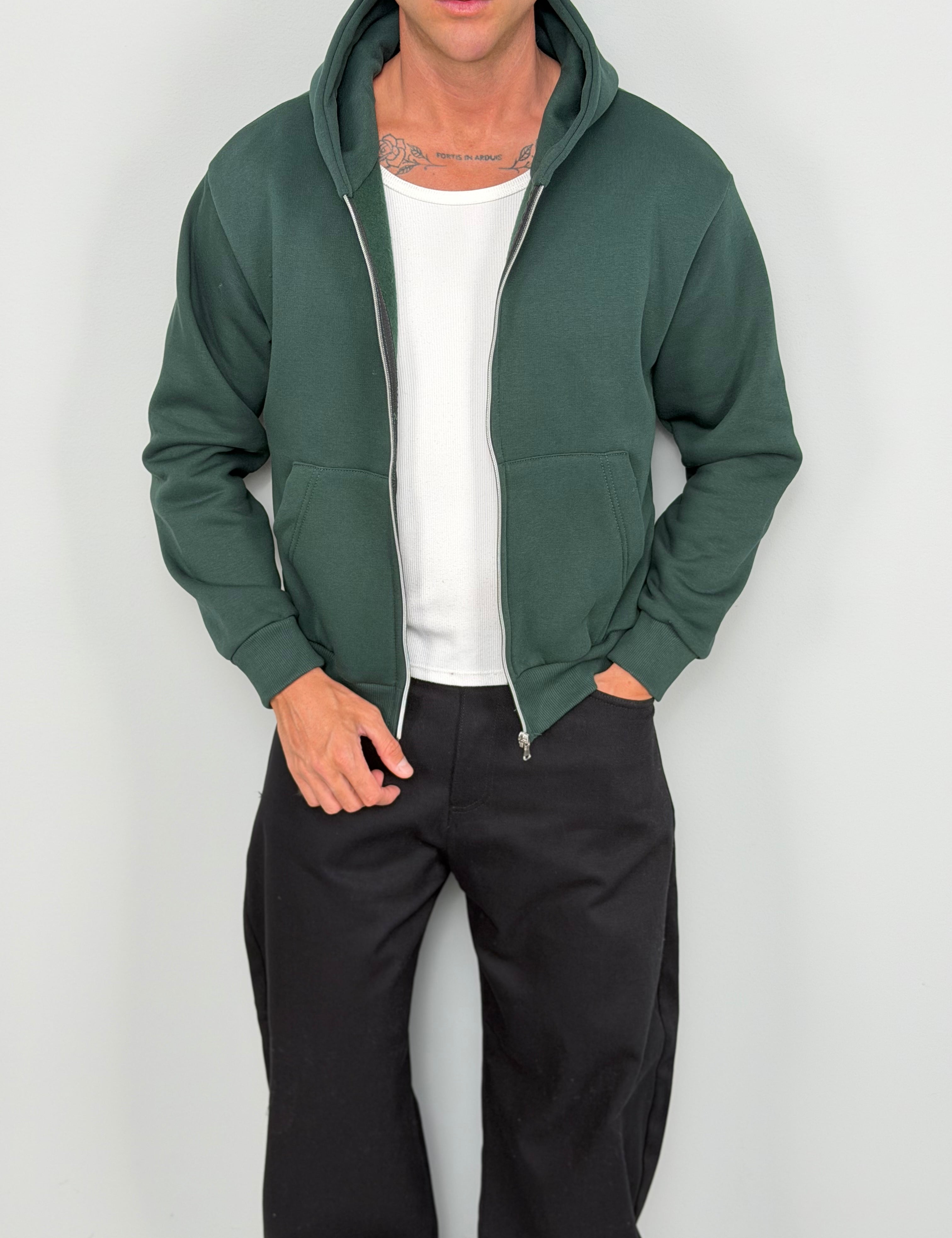 FELPA ZIP BOXY FIT FELPATA