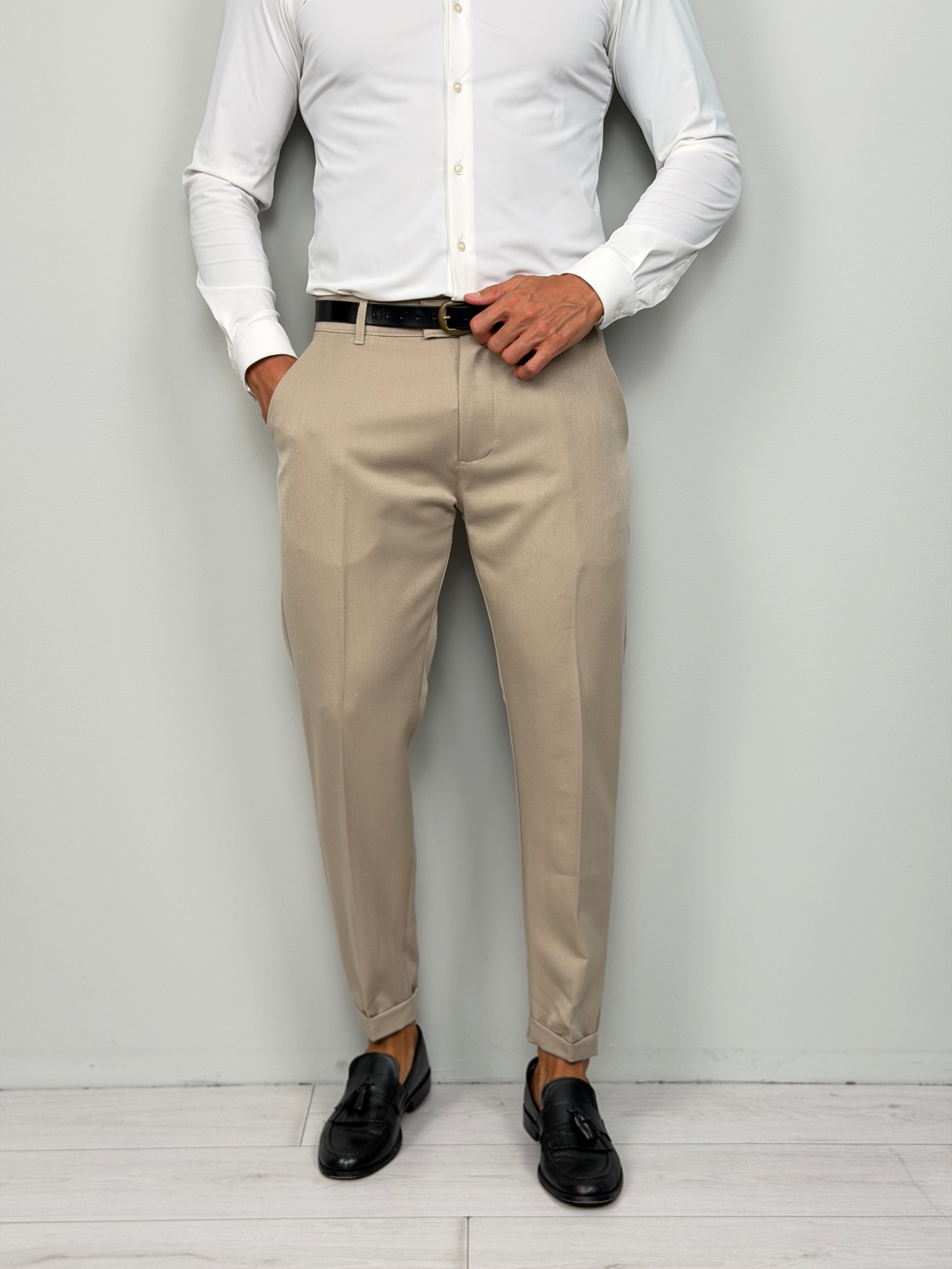 WINTER CAPRI TROUSERS WITH ROLLS