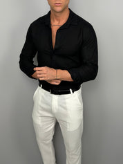 CAMICIA LINO COLLETTO