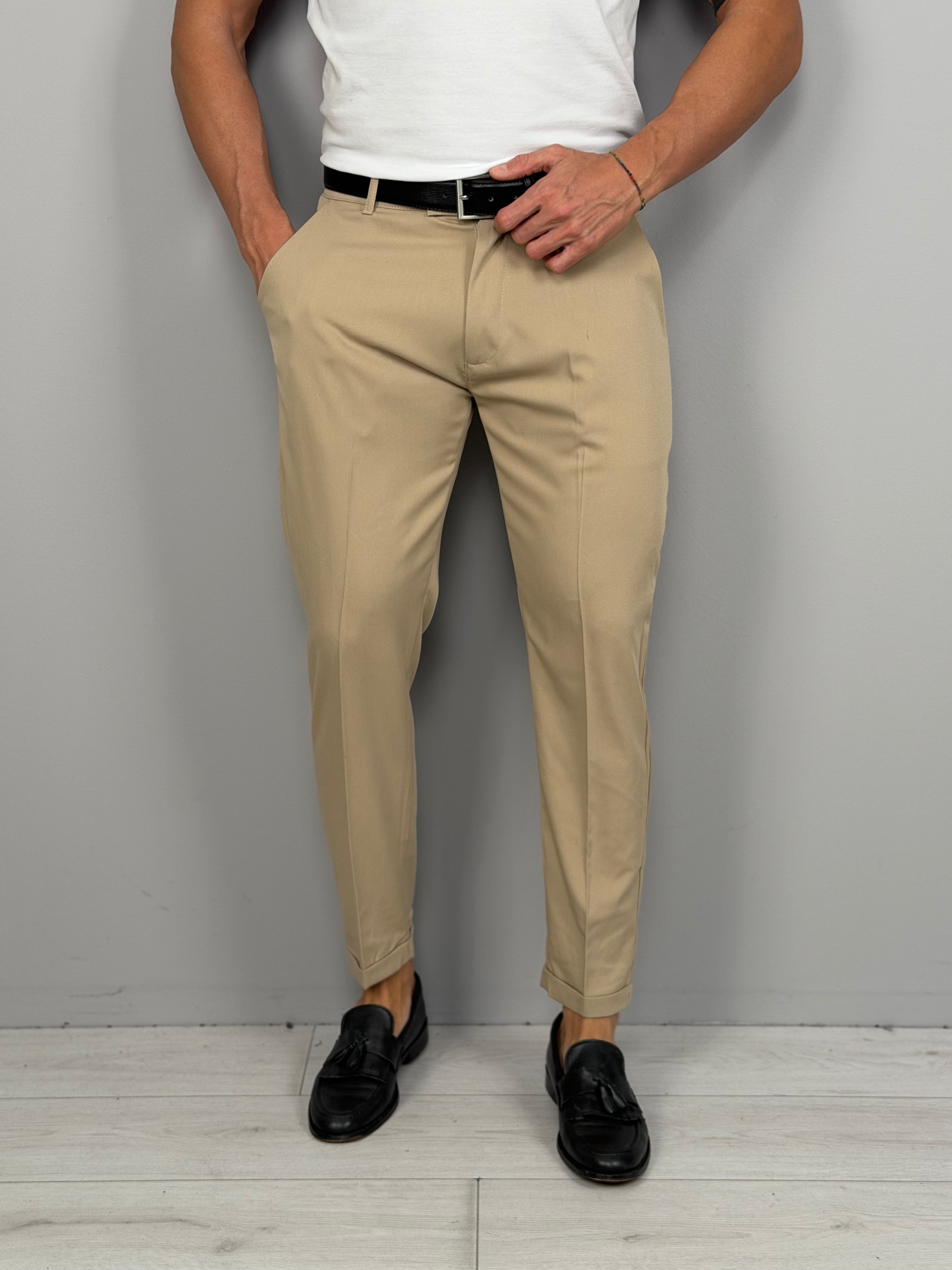 PANTALONE MOD CAPRI RISVOLTINO