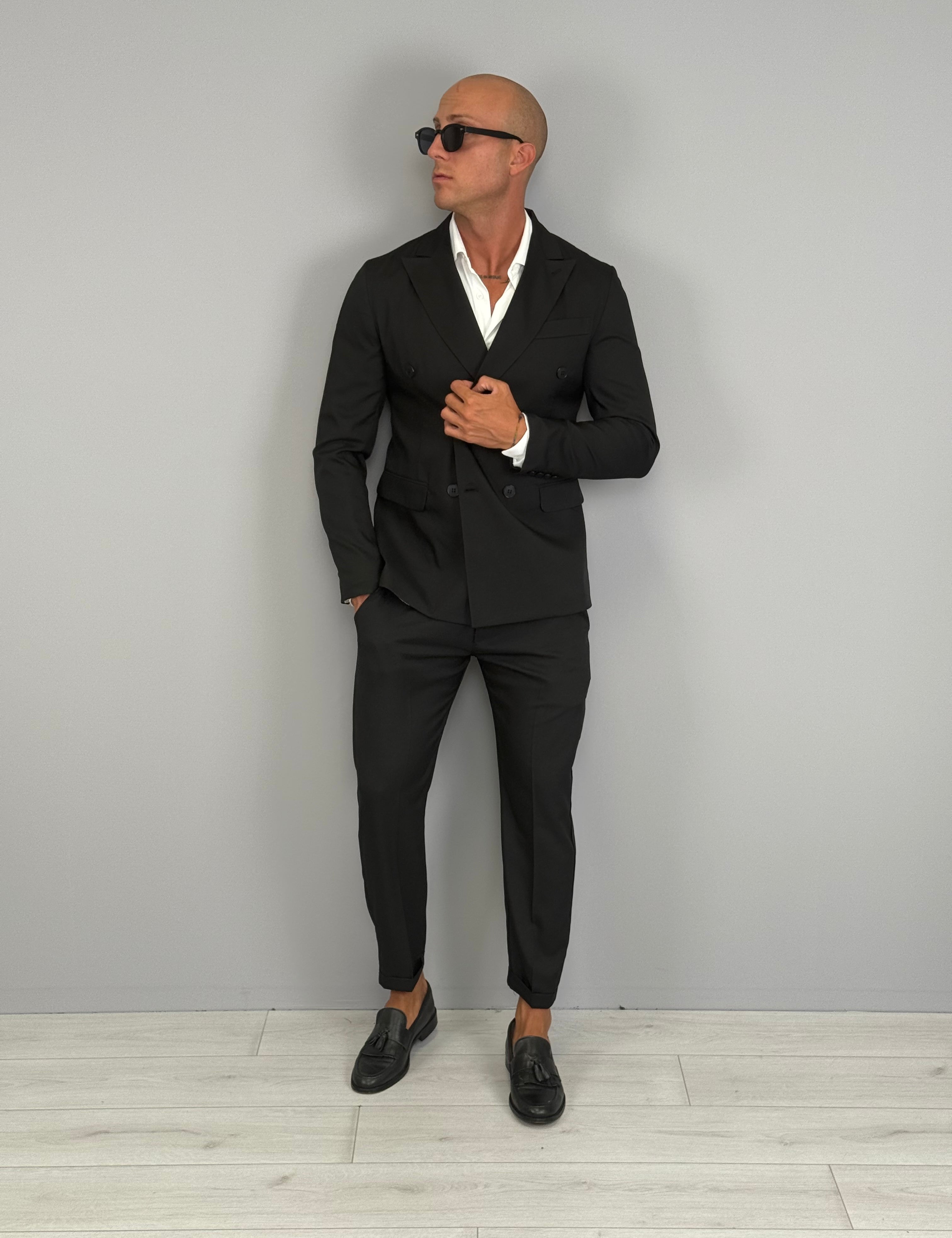 ABITO DOPPIOPETTO FIAMMATO