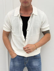 T-SHIRT CARDIGAN TRAFORATA
