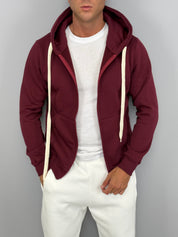 FELPA ZIP WHITELACE FELPATA