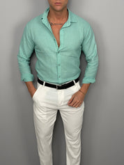 CAMICIA LINO COLLETTO