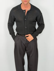 CARDIGAN POLO COTONE
