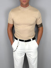 T-SHIRT MEZZO COLLO MAGLINA