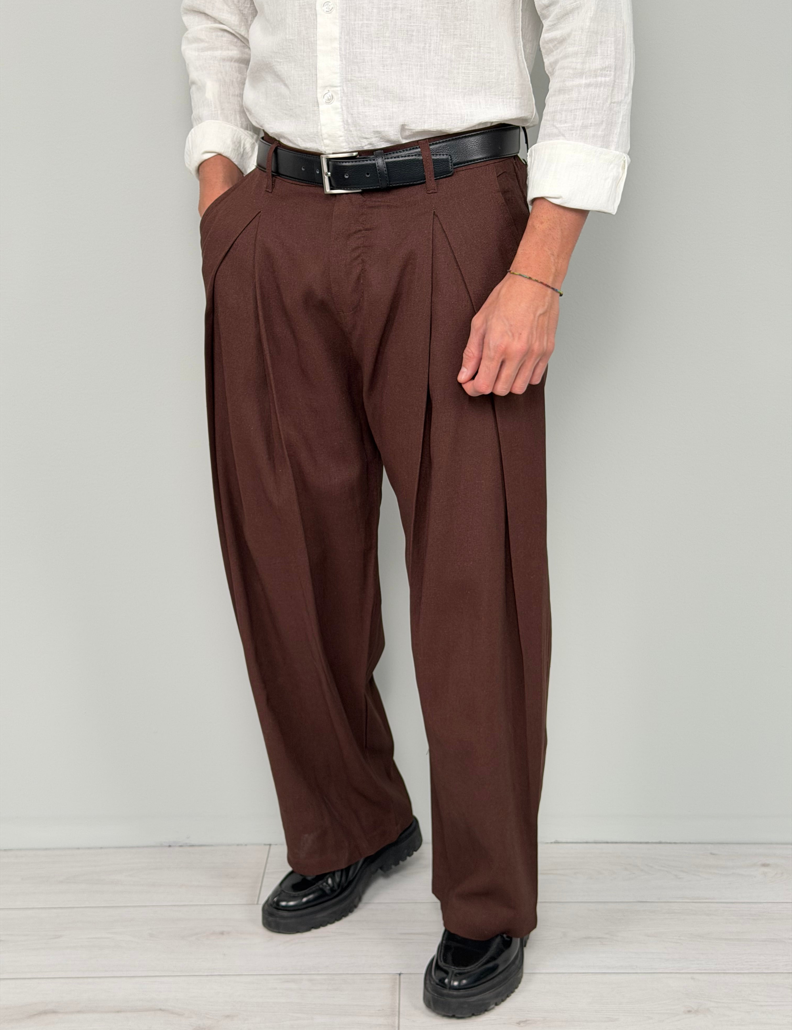 PANTALONE LINO CLUB AMPIO