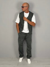 COORDINATO GILET TASCONATO