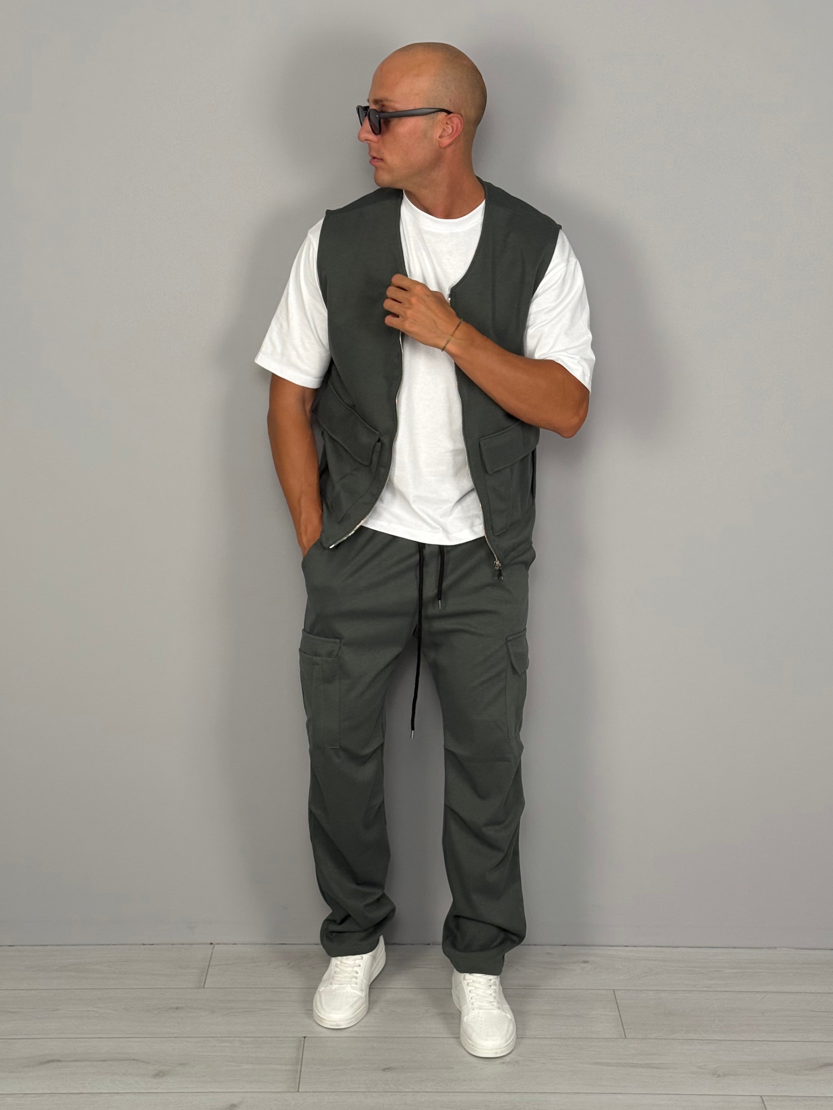 COORDINATO GILET TASCONATO