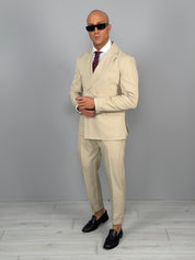 DOUBLE-BREASTED SLIM SUIT