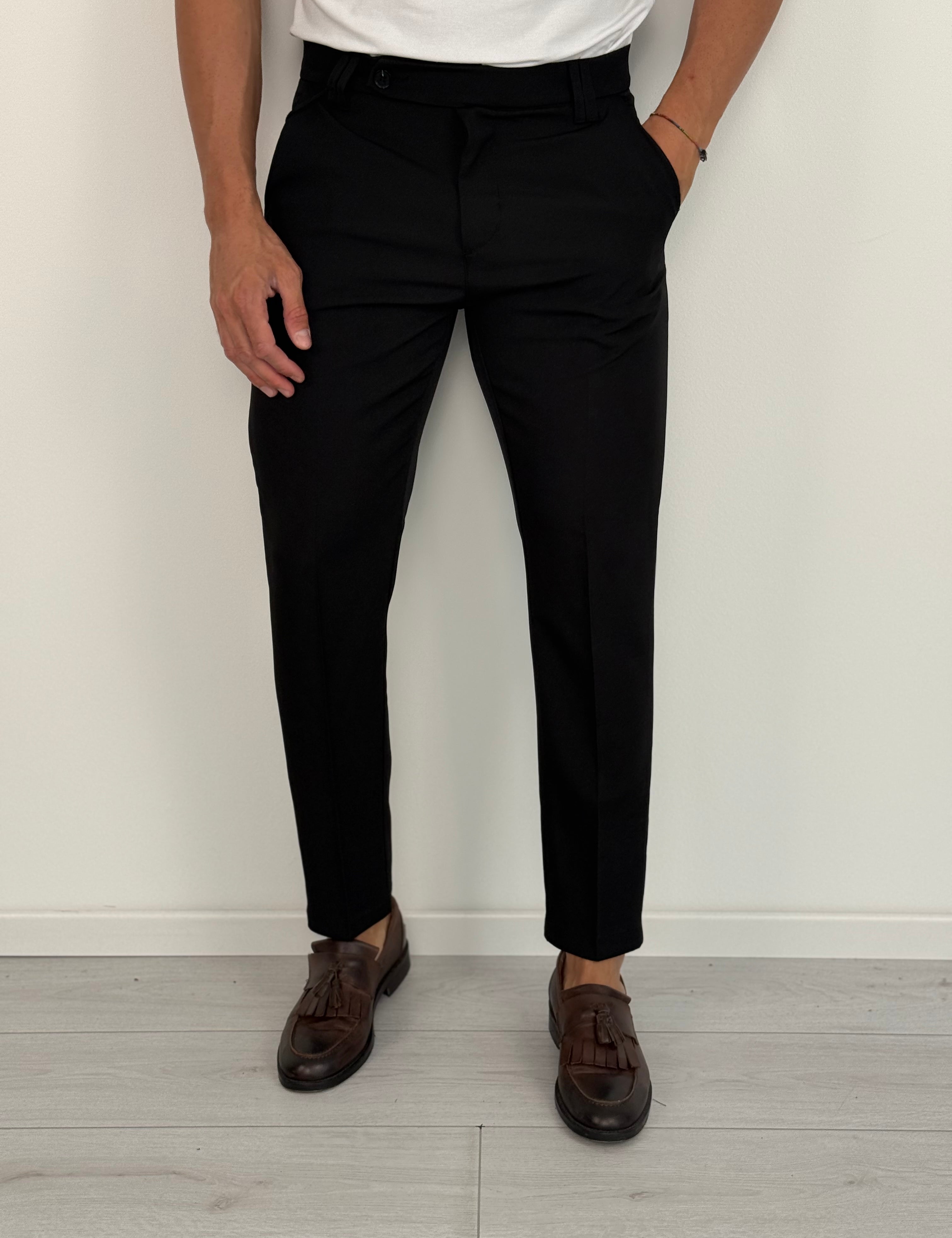 PANTALONE FIAMMATO MOD CAPRI PREMIUM (TASCHE DIETRO)