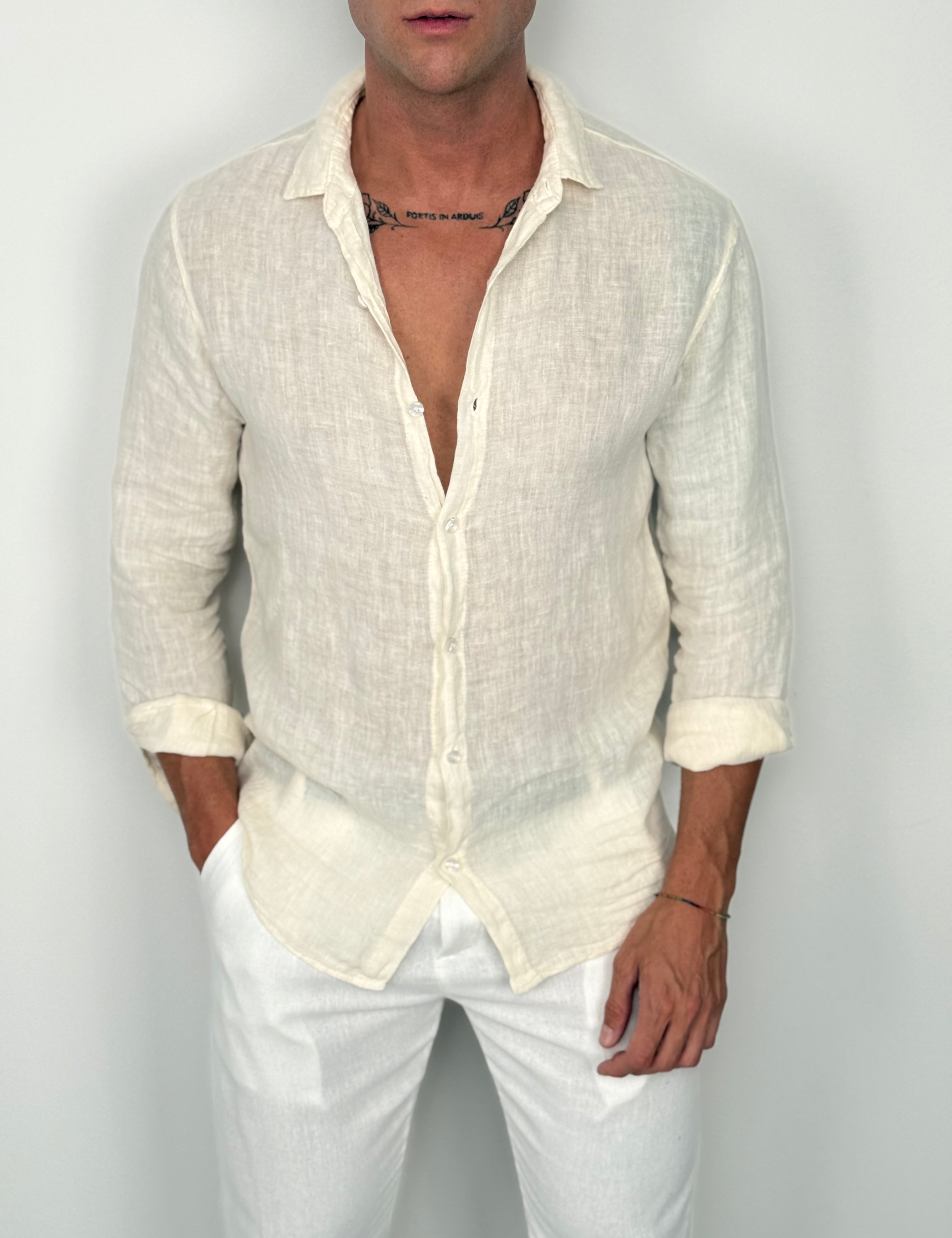 CAMICIA LINO PORTOFINO 100% LINO