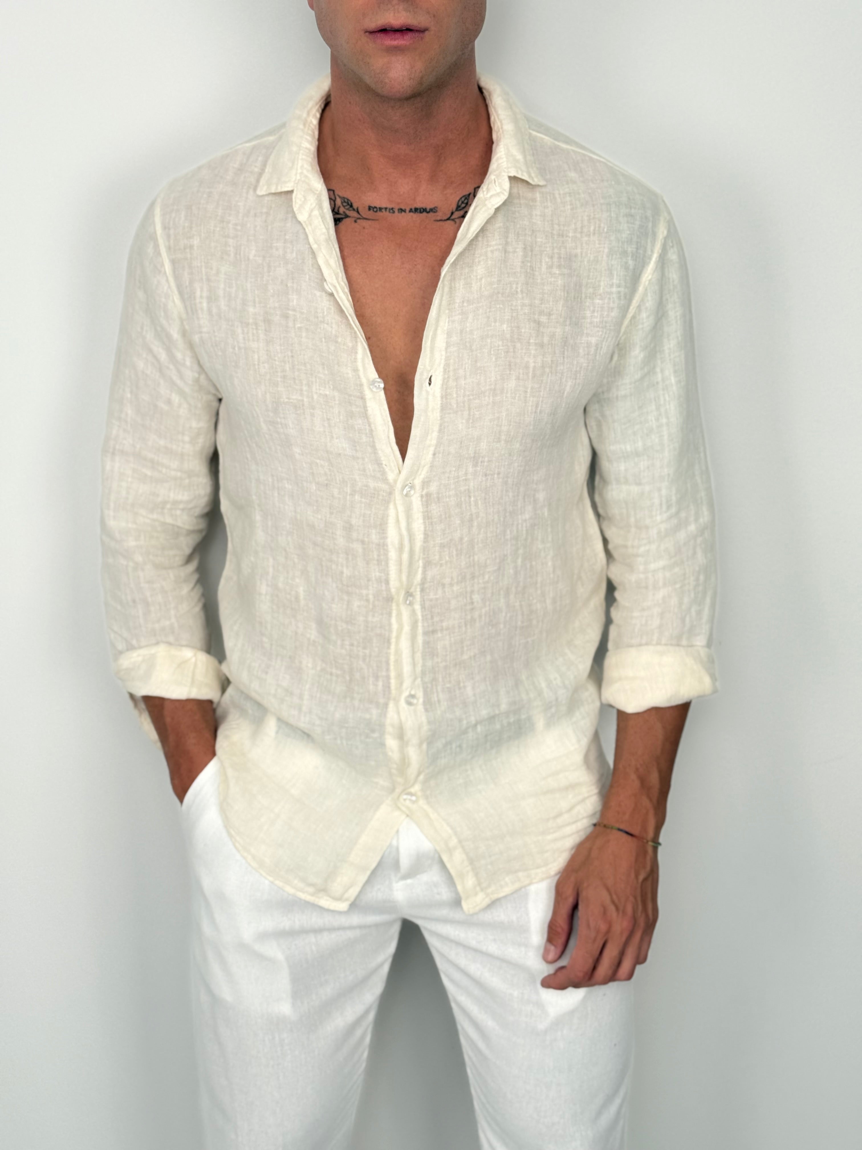 CAMICIA LINO PORTOFINO 100% LINO